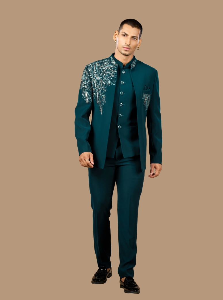 DARK TEAL JODHPURI